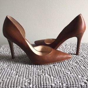 Jessica Simpson Leather brown high heel size 8